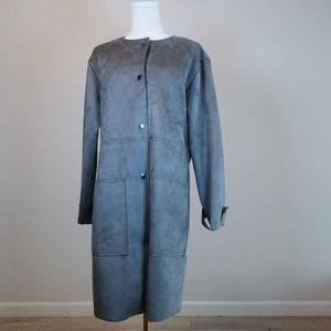 Philosophy Womens Size S Brown Faux Suede Duster Style Coat Duster Boho Hippie